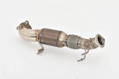 76mm Downpipe mit 200 Zellen HJS Sport-Kat. Ford Focus IV 5-Türer DEH ST