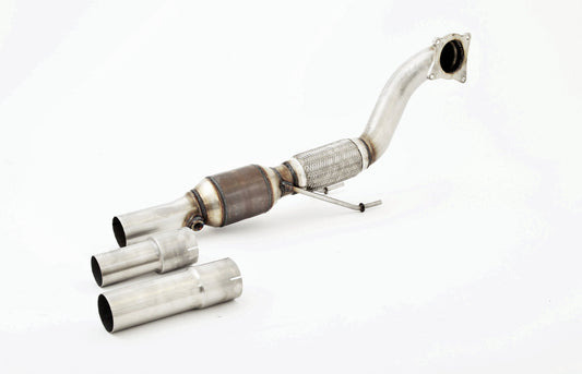 76mm Downpipe mit 200 Zellen HJS Sport-Kat. VW Polo 6R WRC