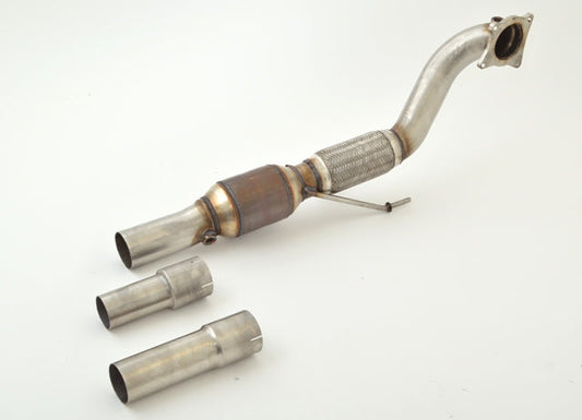 76mm Downpipe mit 200 Zellen HJS Sport-Kat. VW Polo 6R WRC