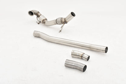 76mm Downpipe mit Sport-Kat. Edelstahl