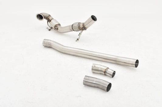 76mm Downpipe mit Sport-Kat. Edelstahl