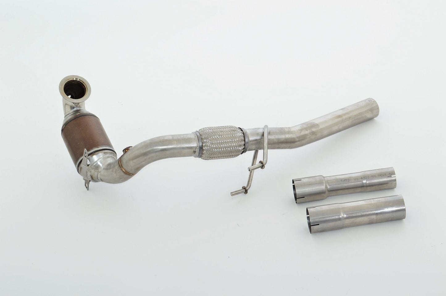 63.5mm Downpipe mit HJS Sport-Kat. Edelstahl