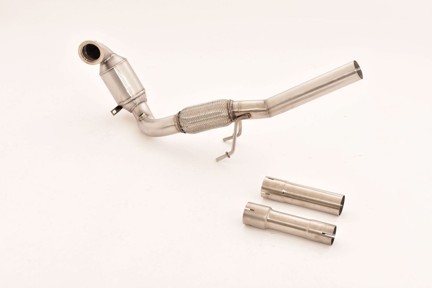 63.5mm Downpipe mit Sport-Kat. Edelstahl