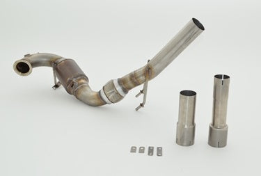63.5mm Downpipe mit Sport-Kat. Edelstahl