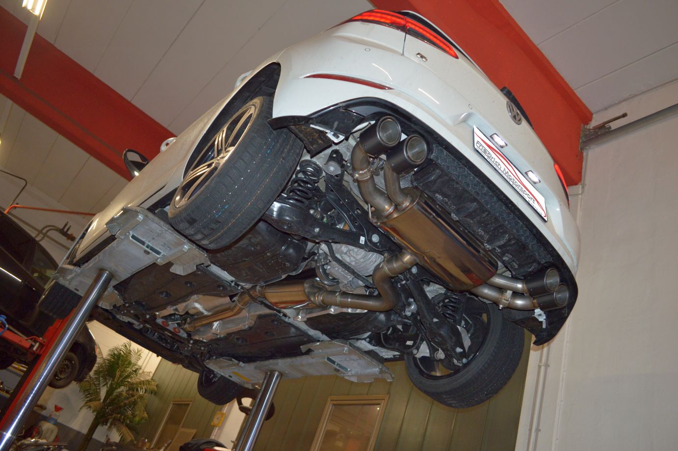 76mm Duplex-Anlage mit originaler Klappensteuerung VW Golf VII R