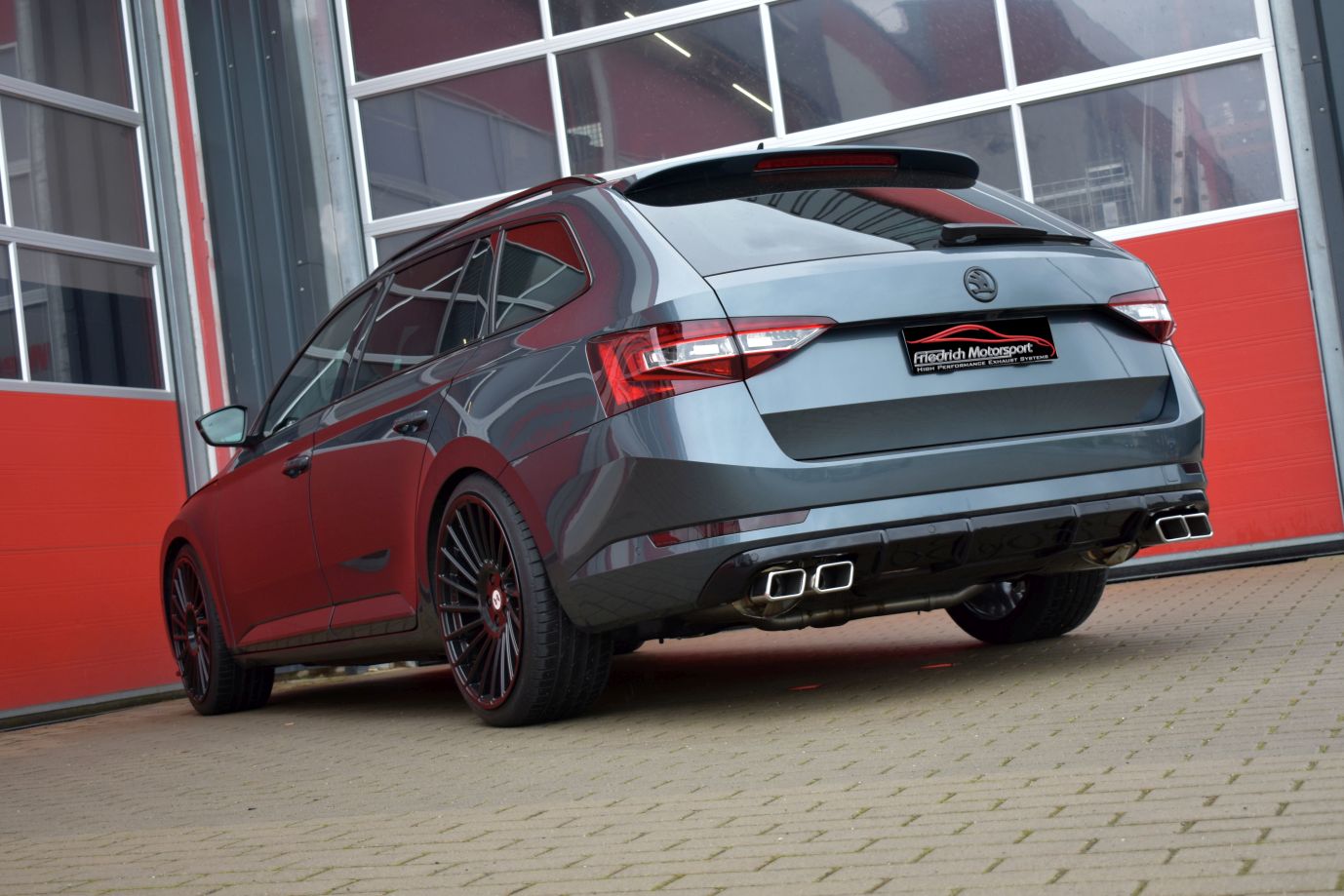 76mm Duplex-Anlage mit originaler Klappensteuerung Skoda Superb 3V (3T)