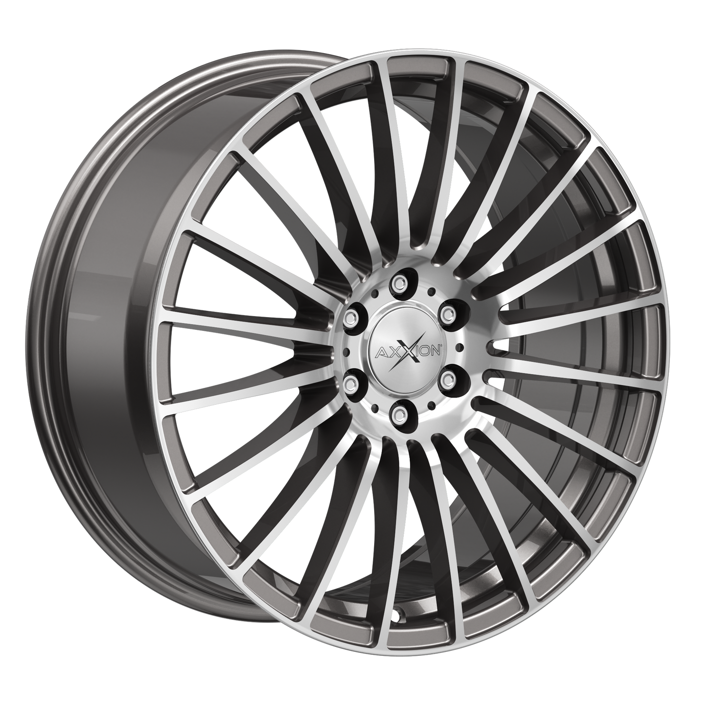 AXXION Felge AX5 Daytona Grau Hochglanzpoliert