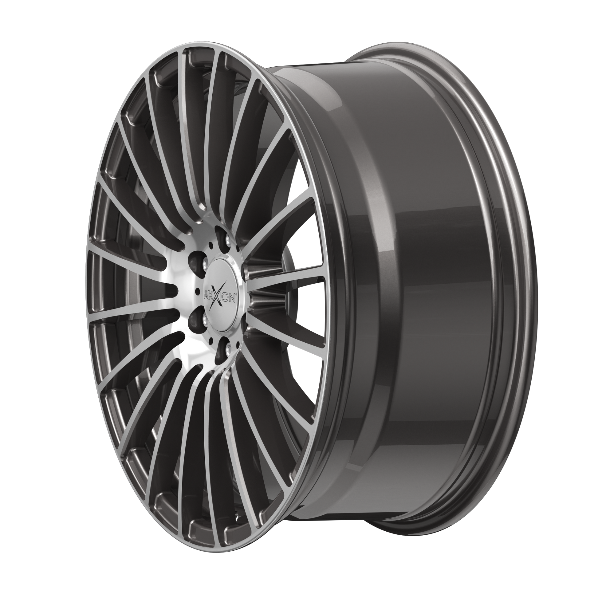 AXXION Felge AX5 Daytona Grau Hochglanzpoliert