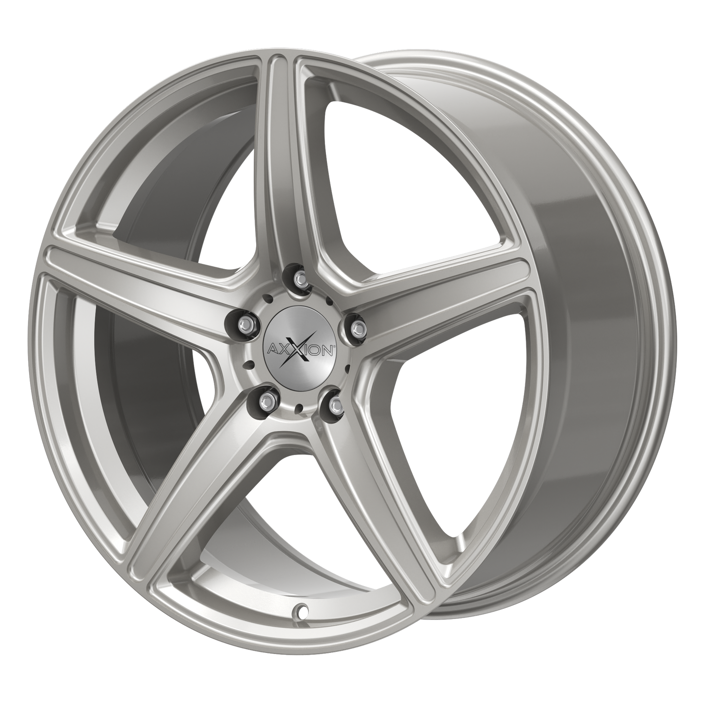AXXION Felge AX7 Solid Titanium Silber matt lackiert