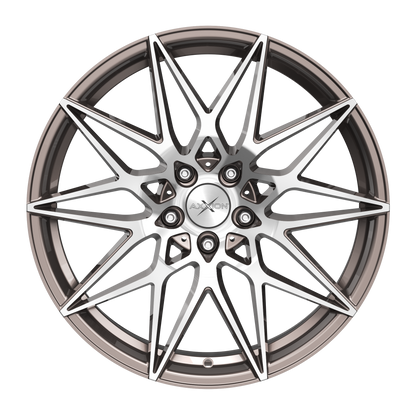 AXXION Felge AX9 Platin Grau Hochglanzpoliert