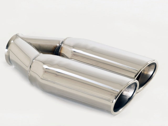 Endrohr 2x70x90 oval abgeschrägt rechts