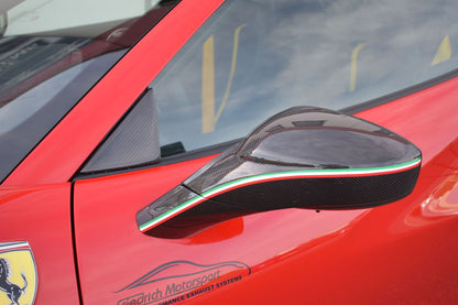 Spiegelgehäuse komplett in Sichtcarbon Ferrari 488 GTB