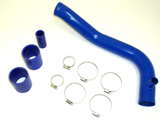 Ladedruckrohr mit Anschluss für Pop-Off blau beschichtet