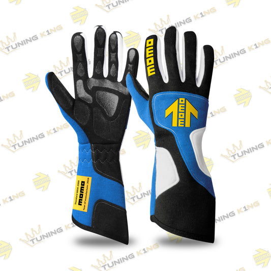 MOMO Rennfahrer- Handschuhe Xtreme Pro Blau