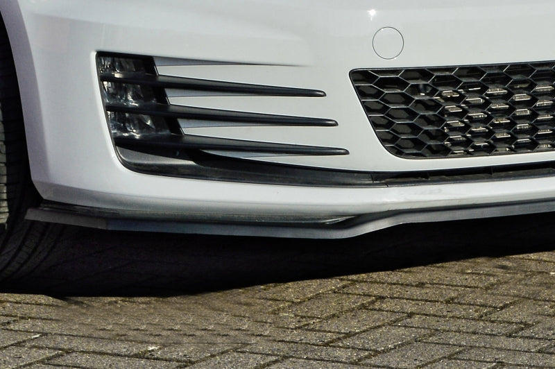Cup Frontspoilerlippe aus ABS hochglanz schwarz VW Golf 7 R + R-Line, Typ  AU Bj.: 2014-2017