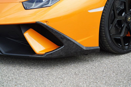 Frontspoileransatz (Satz) in Sichtcarbon FORGED Lamborghini Huracán Performante und Spyder