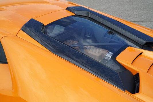 Lufteinlass Dachhutze (Satz) in Sichtcarbon FORGED Lamborghini Huracán Performante