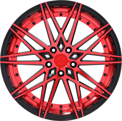La Chanti LC-P1 Gloss Black / RED Spockes
