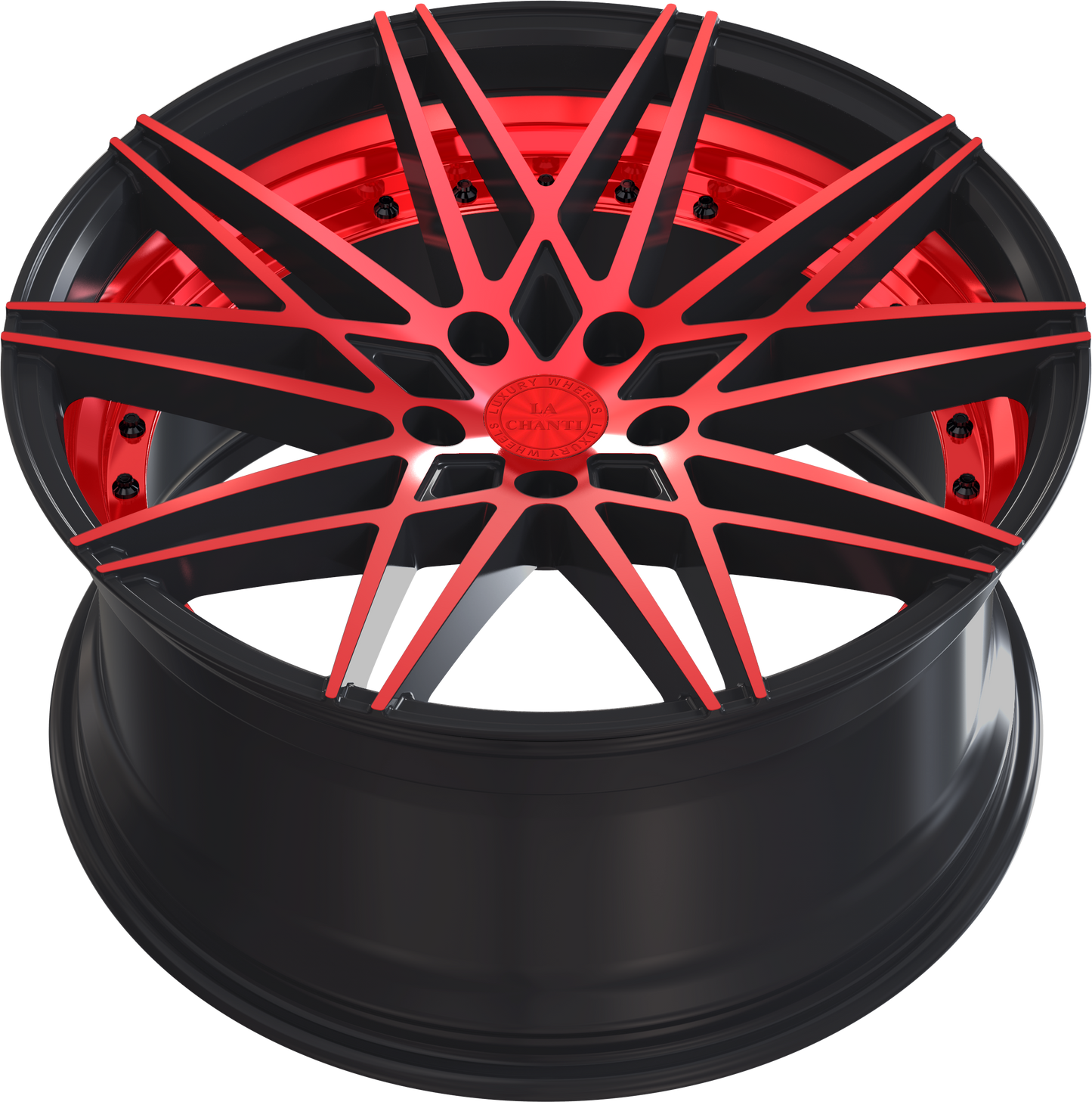 La Chanti LC-P1 Gloss Black / RED Spockes