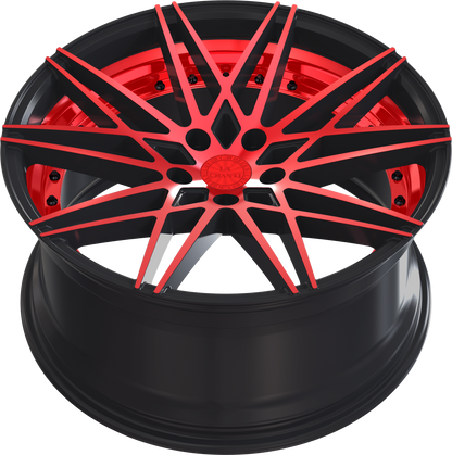 La Chanti LC-P1 Gloss Black / RED Spockes