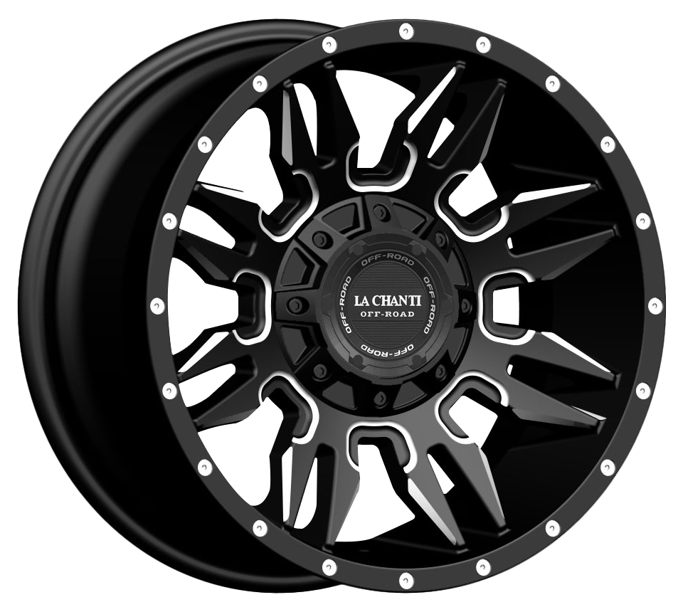 La Chanti LC-OF 5 Gloss Black Milled Spockes