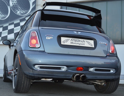 Sportendschalldämpfer mittig Mini R53 Cooper S