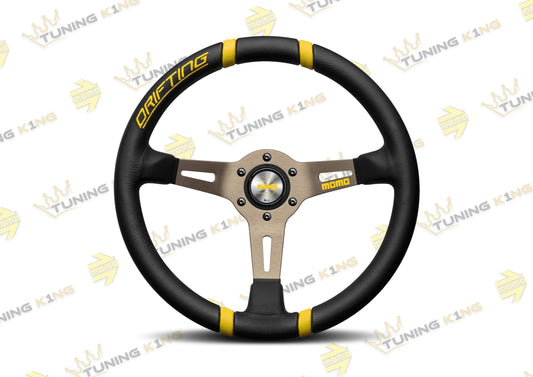 MOMO Lenkrad Drifting 350mm Gelb Glattleder