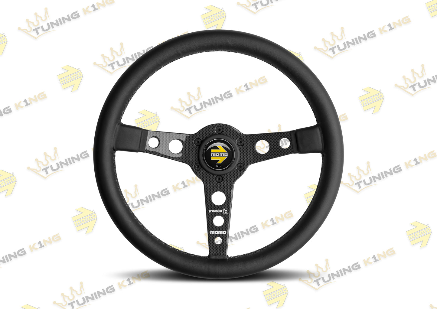 MOMO Lenkrad Prototipo Carbon 6C 350mm Glattleder