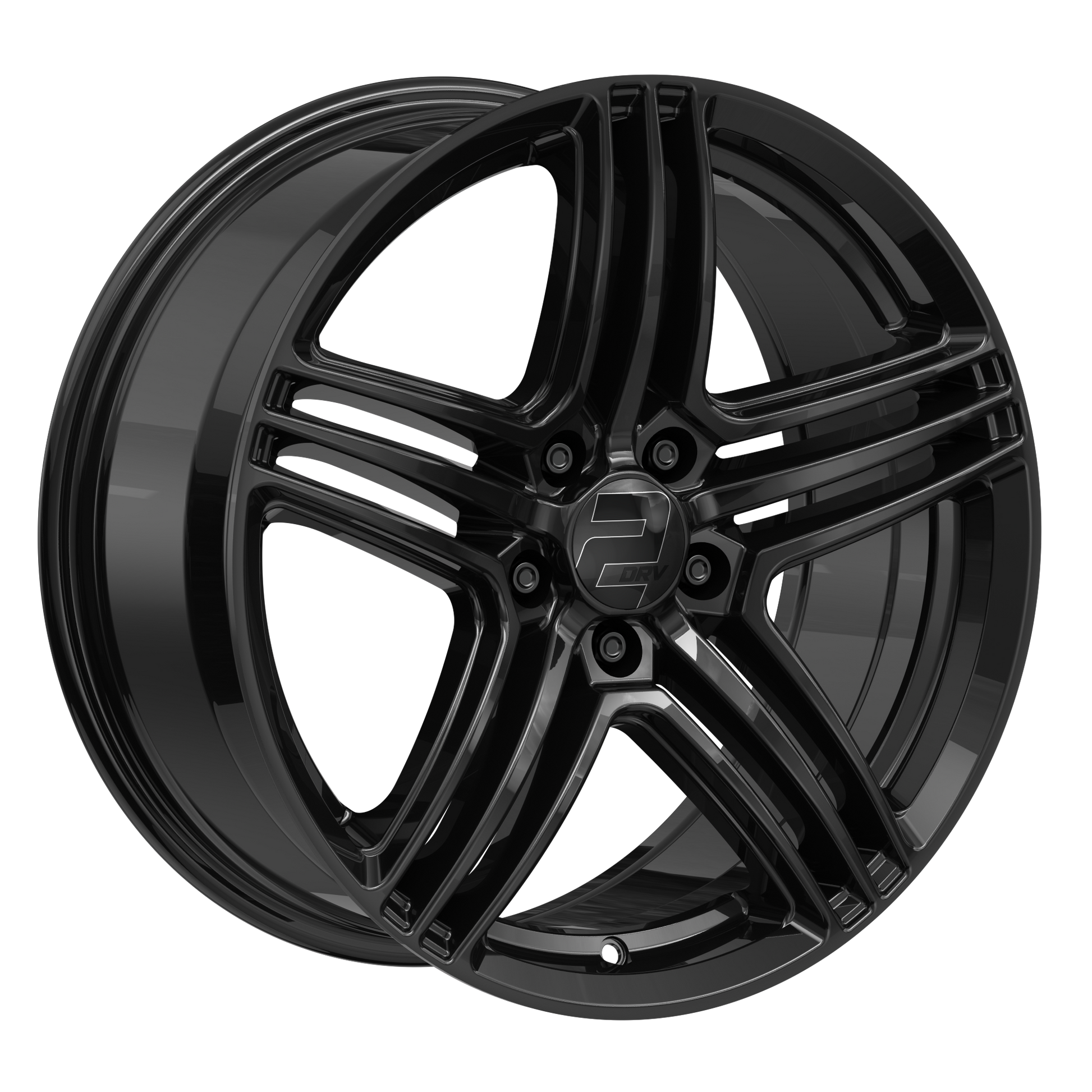 2DRV Felge WH12 Schwarz glänzend lackiert