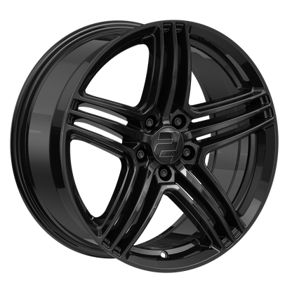 2DRV Felge WH12 Schwarz glänzend lackiert