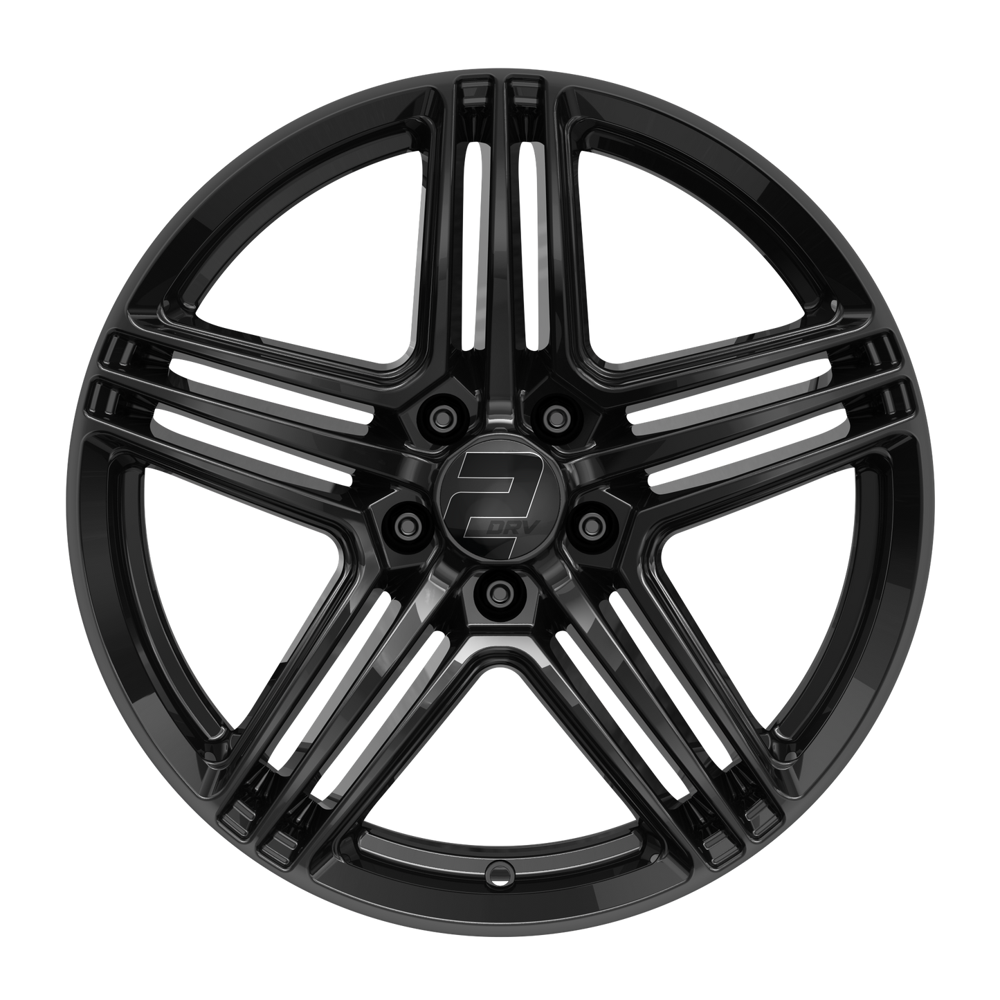 2DRV Felge WH12 Schwarz glänzend lackiert