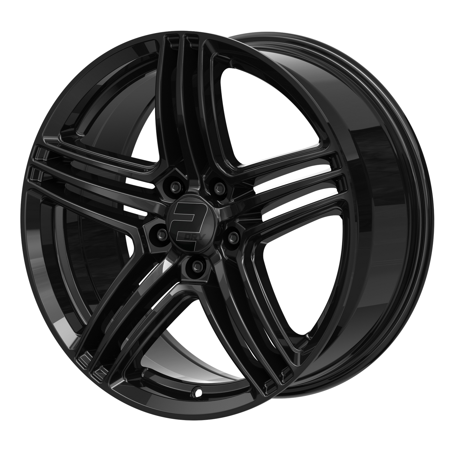 2DRV Felge WH12 Schwarz glänzend lackiert