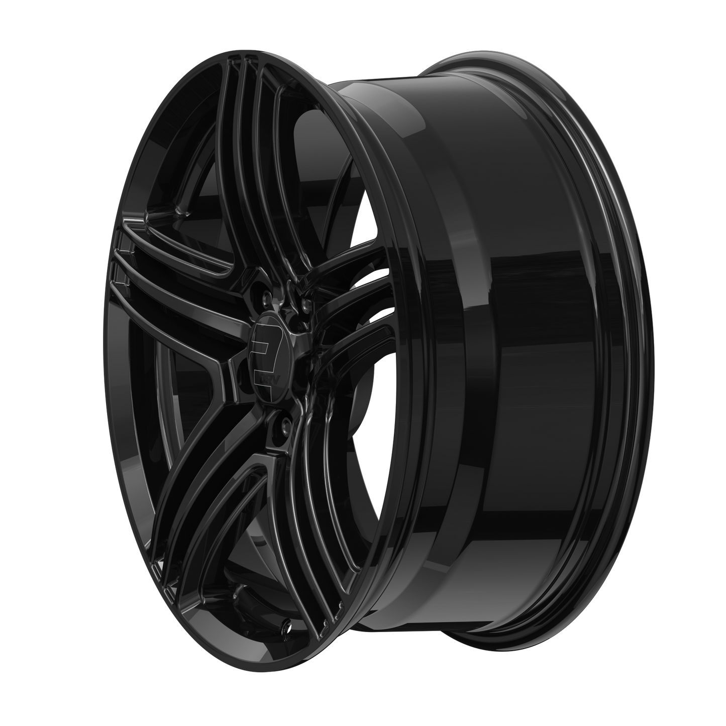 2DRV Felge WH12 Schwarz glänzend lackiert