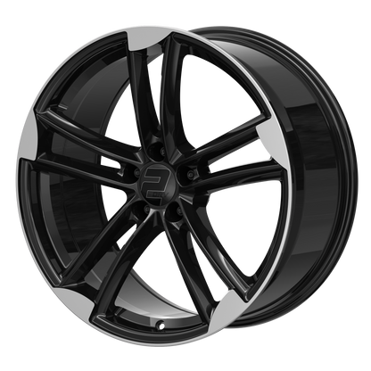 2DRV Felge WH27 Schwarz Hochglanzpoliert