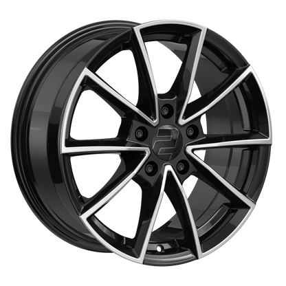 2DRV Felge WH28 Schwarz Hochglanzpoliert