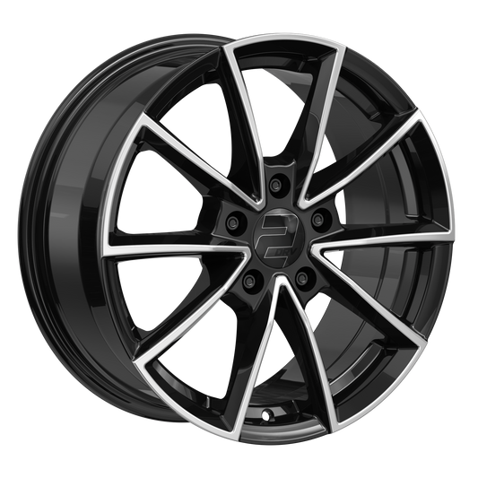 2DRV Felge WH28 Schwarz Hochglanzpoliert