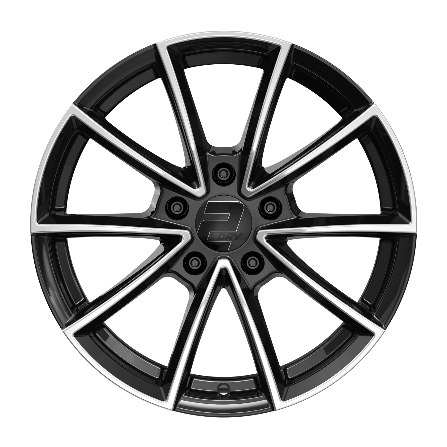 2DRV Felge WH28 Schwarz Hochglanzpoliert