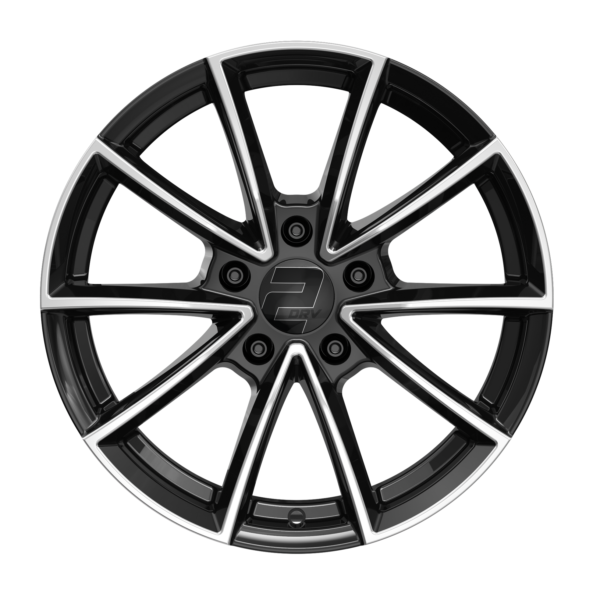 2DRV Felge WH28 Schwarz Hochglanzpoliert