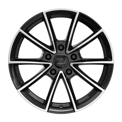 2DRV Felge WH28 Schwarz Hochglanzpoliert