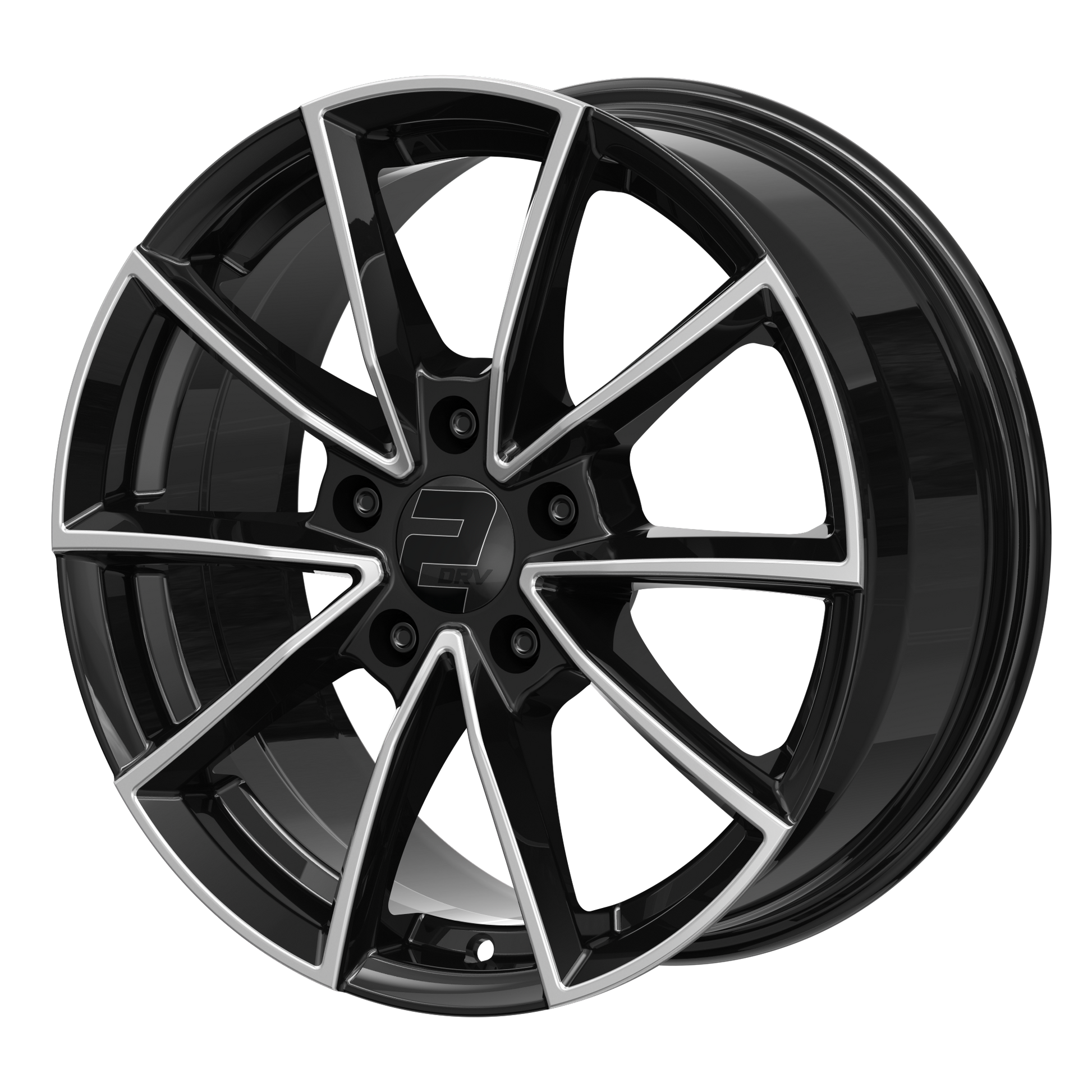 2DRV Felge WH28 Schwarz Hochglanzpoliert