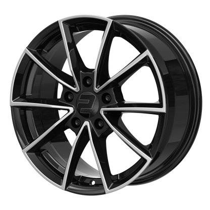 2DRV Felge WH28 Schwarz Hochglanzpoliert