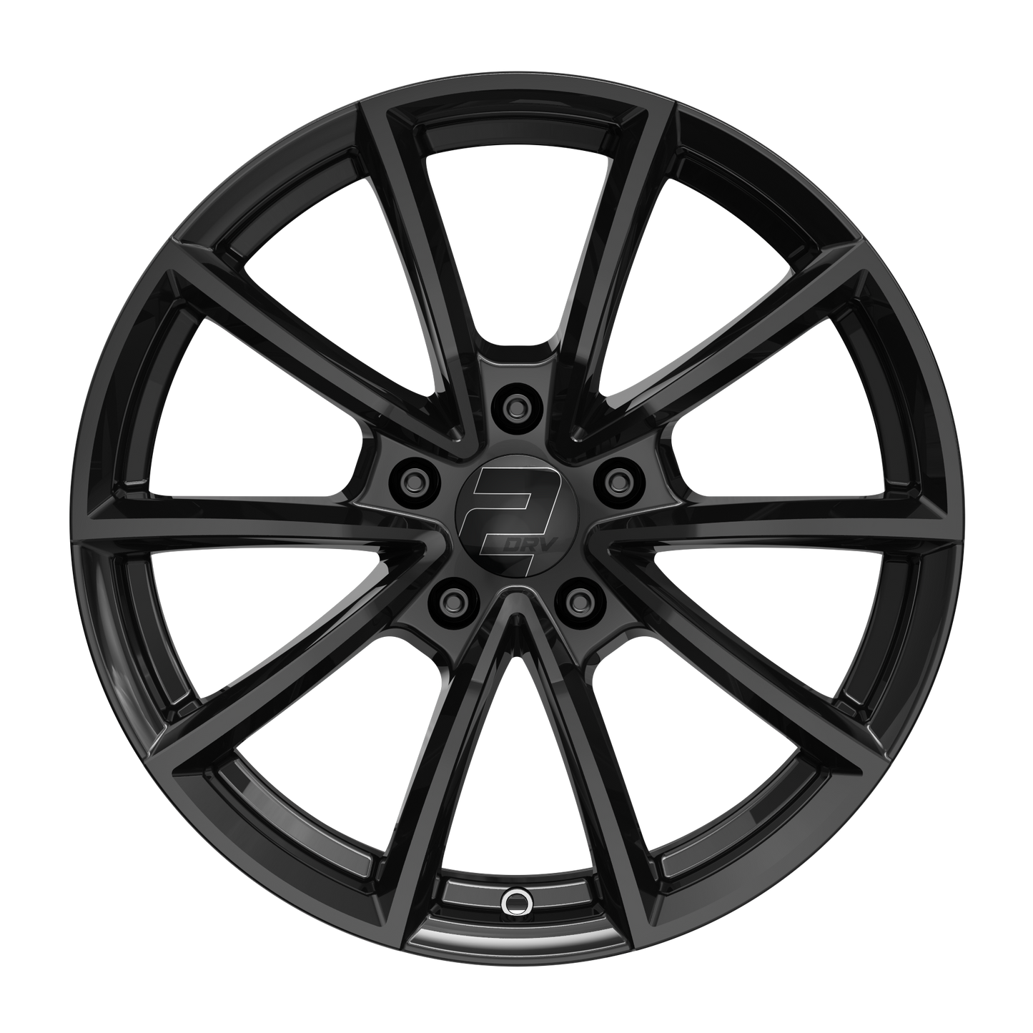 2DRV Felge WH28 Schwarz glänzend lackiert