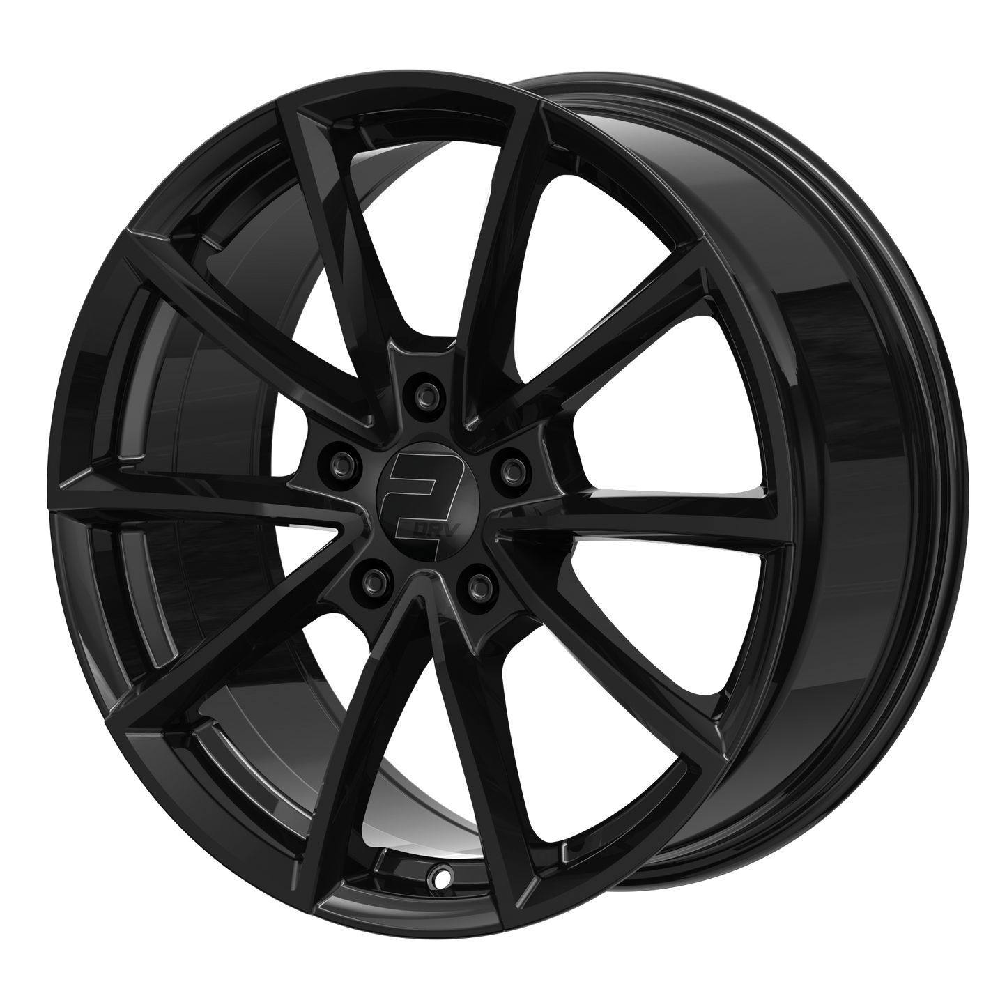 2DRV Felge WH28 Schwarz glänzend lackiert