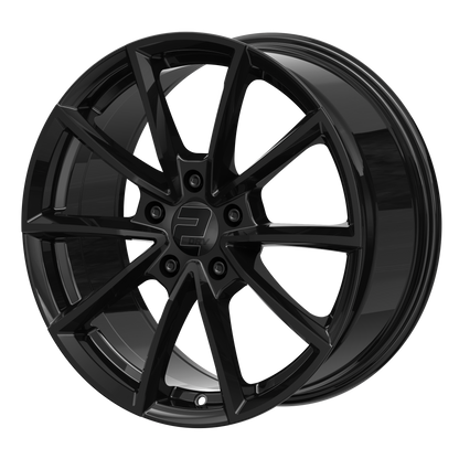 2DRV Felge WH28 Schwarz glänzend lackiert