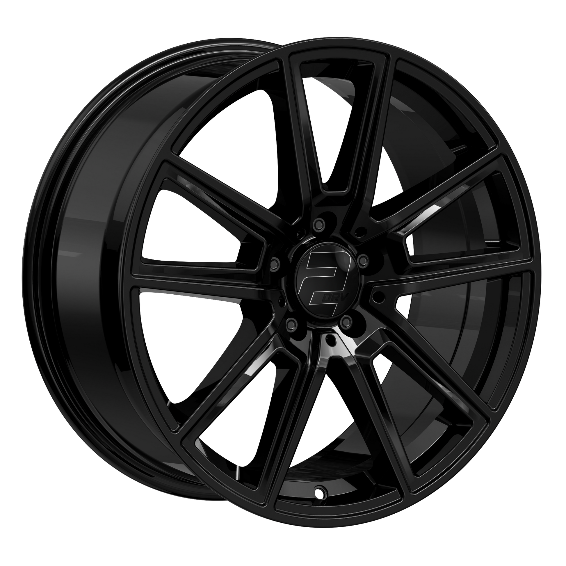 2DRV Felge WH30 Schwarz glänzend lackiert