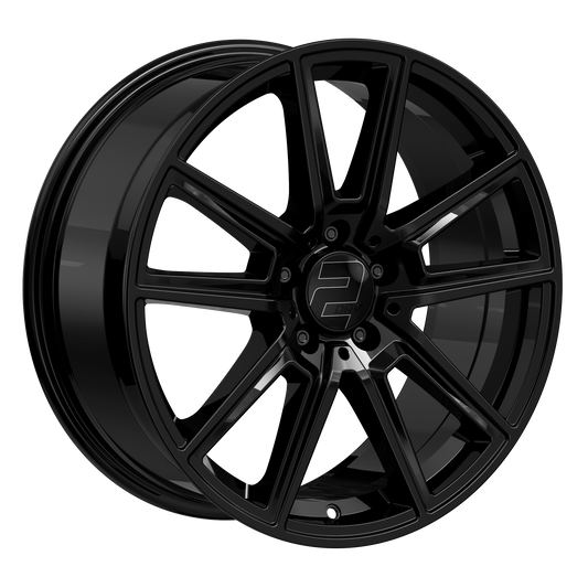 2DRV Felge WH30 Schwarz glänzend lackiert