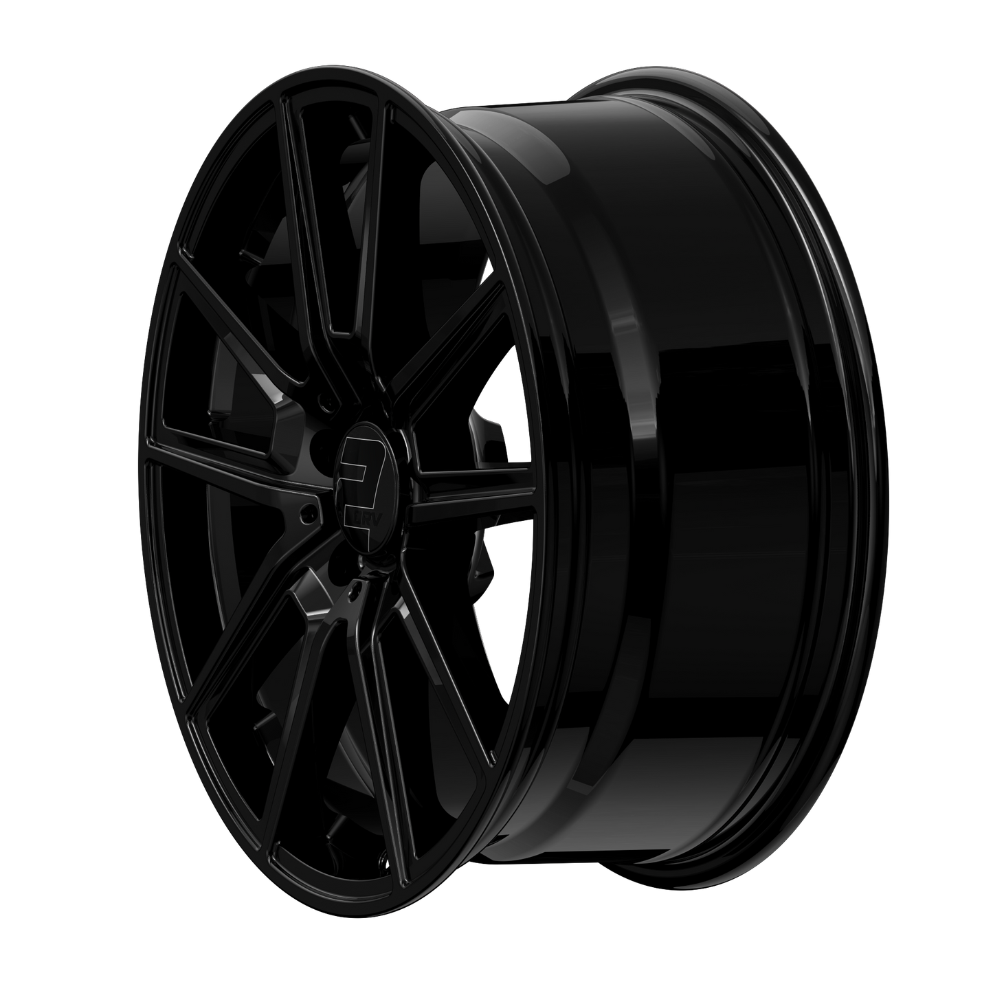 2DRV Felge WH30 Schwarz glänzend lackiert