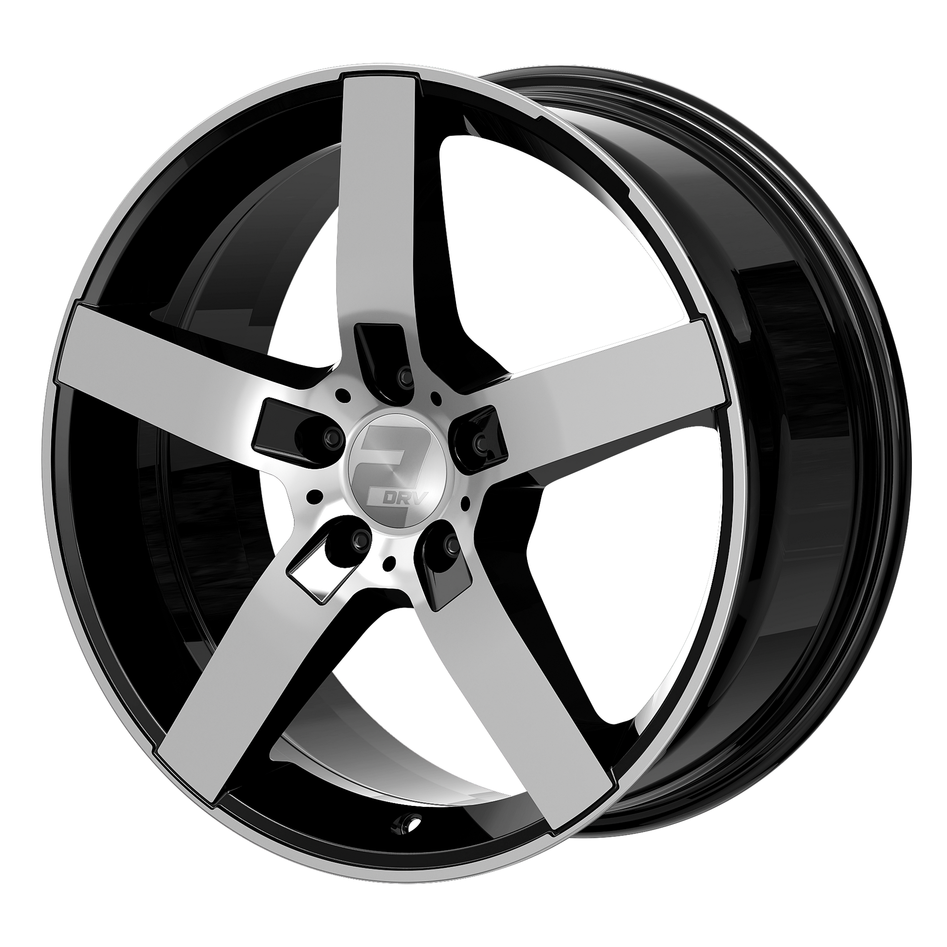 2DRV Felge WH31 Schwarz Hochglanzpoliert