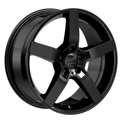 2DRV Felge WH31 Schwarz glänzend lackiert