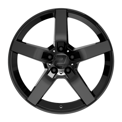 2DRV Felge WH31 Schwarz glänzend lackiert